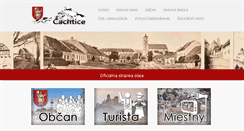 Desktop Screenshot of cachtice.sk